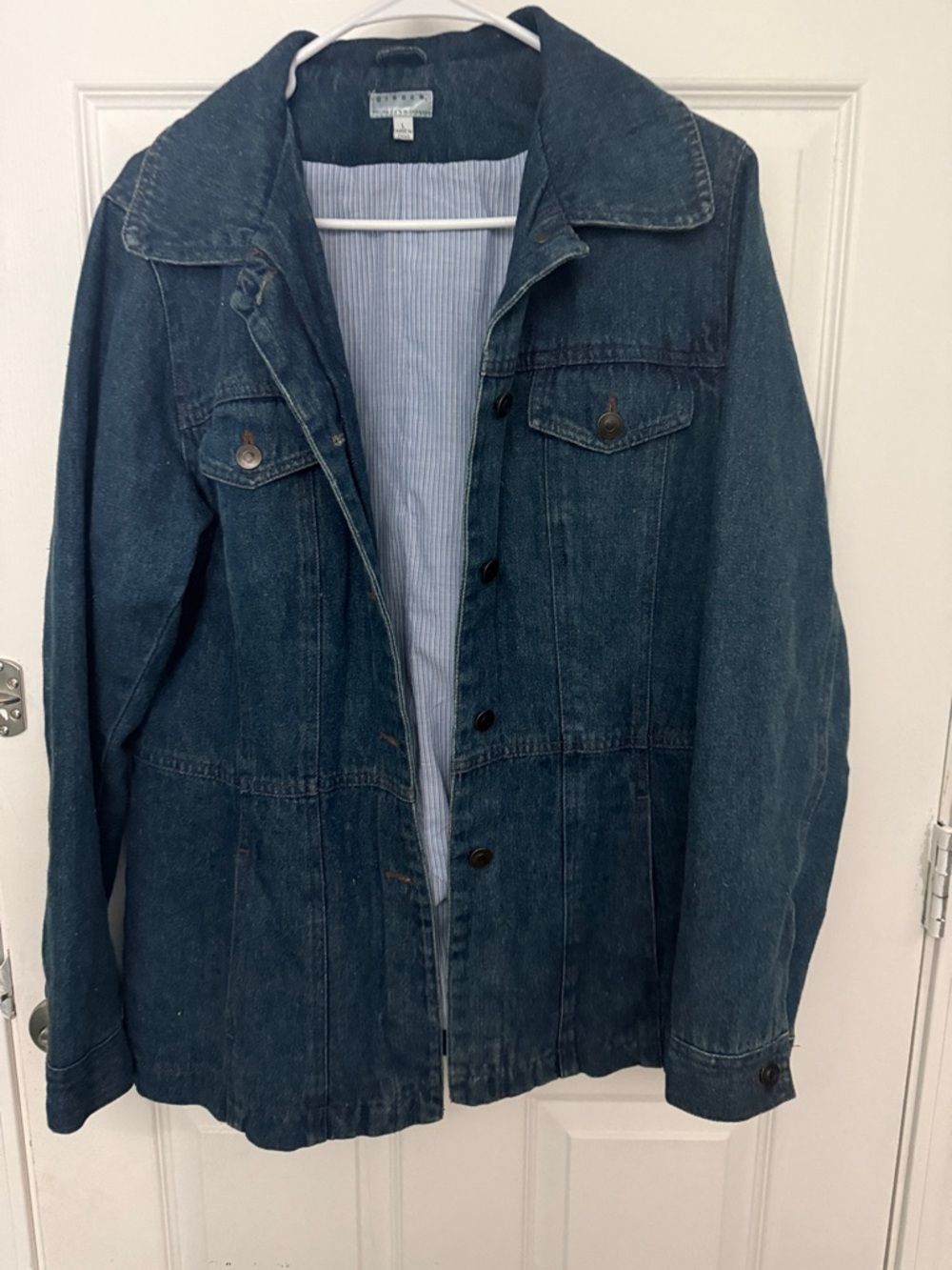 Gallery Dark Blue Lined Denim Jacket